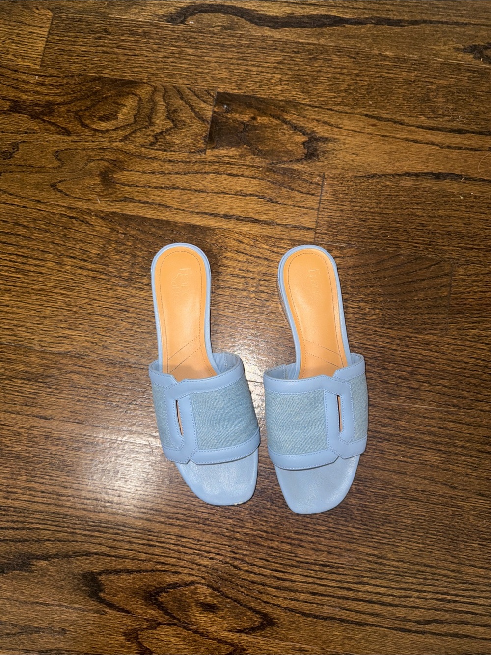 Franco Sarto Light Blue Slide Mules
